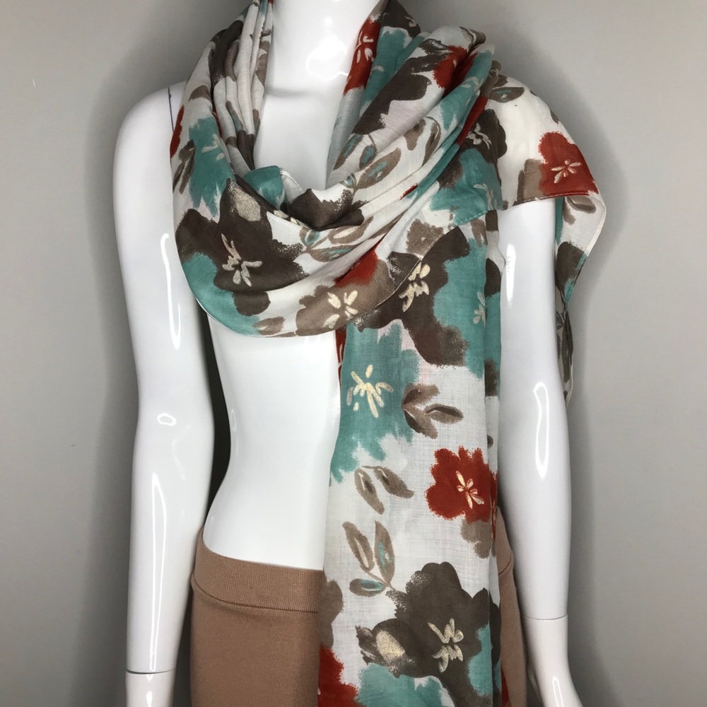 Fashion Kingdom Women’s Multicolored Floral Scarf
